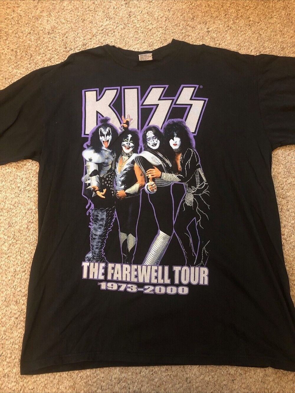 VINTAGE KISS T-SHIRT THE FAREWELL TOUR 1973-2000 SIZE XXL 100% Cotton AllSport T